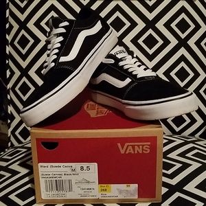 Final price🎉🤑Men's black suede/canvas Ward Van's